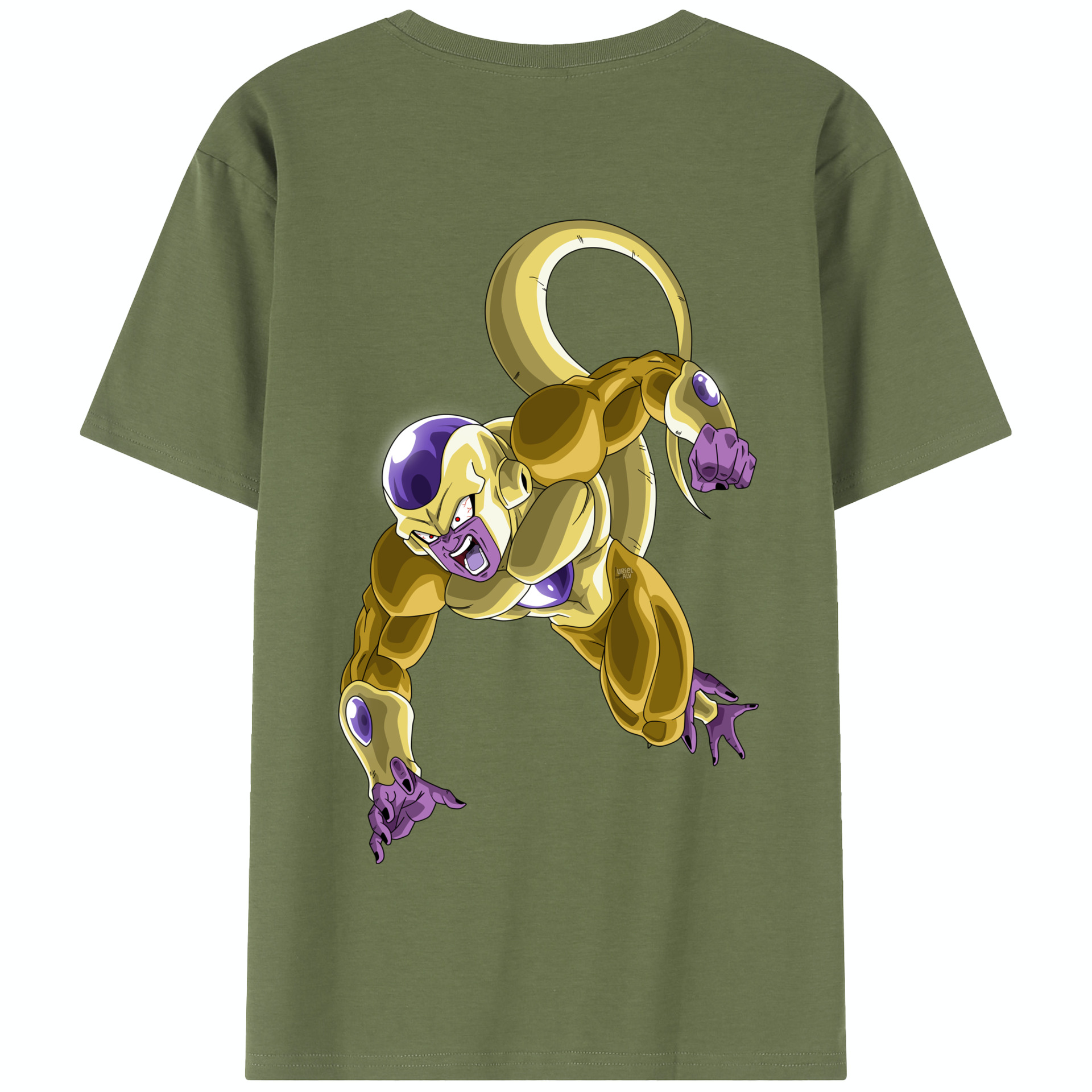 （画像用） ドラゴンボール フリーザ DRAGON BALL Frieza 綿100％半袖Tシャツ（背面プリント）